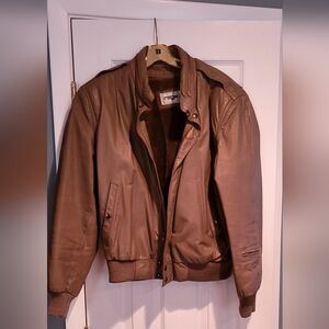 Vintage Brown Leather Jacket